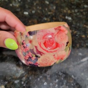 Floral Wooden Bracelet